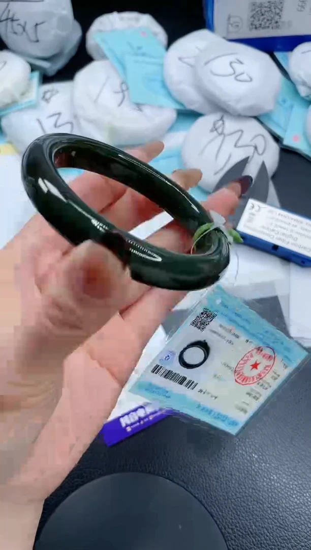 【闪购商品】和田玉（墨玉）手镯未镶嵌13S271-57