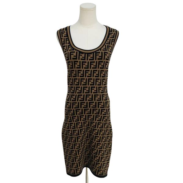 妃鱼/芬迪/粘胶纤维/连衣裙/95新/凡0809