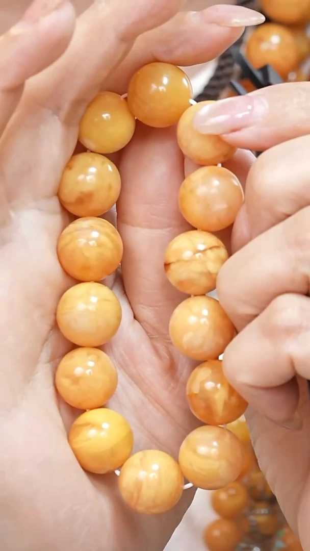 蜜蜡颈饰未镶嵌4192天然蜜蜡珠宝奇石云端妖孽石膏蜡全部保真