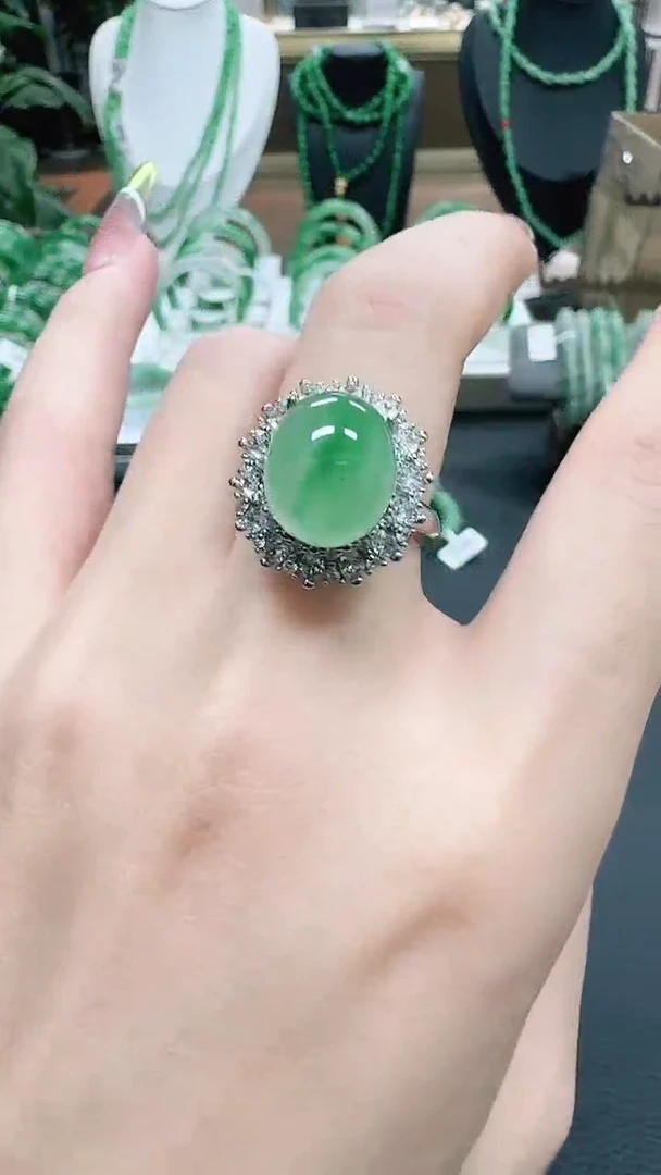 未镶嵌1石英质玉（非洲翠）/1466