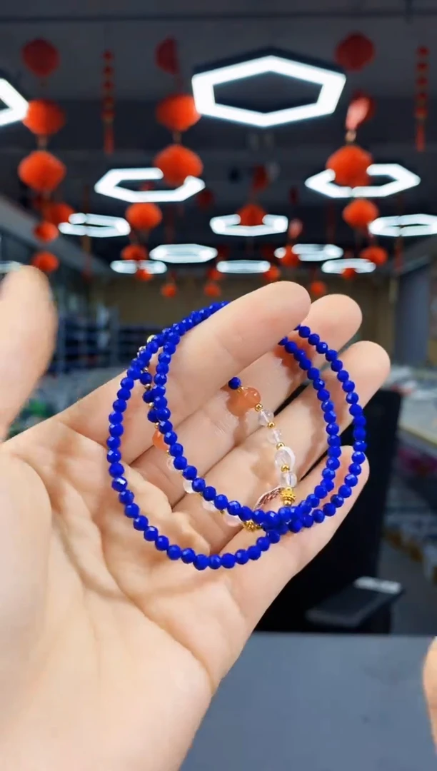 青金石银S925镶嵌颈饰青金石yp