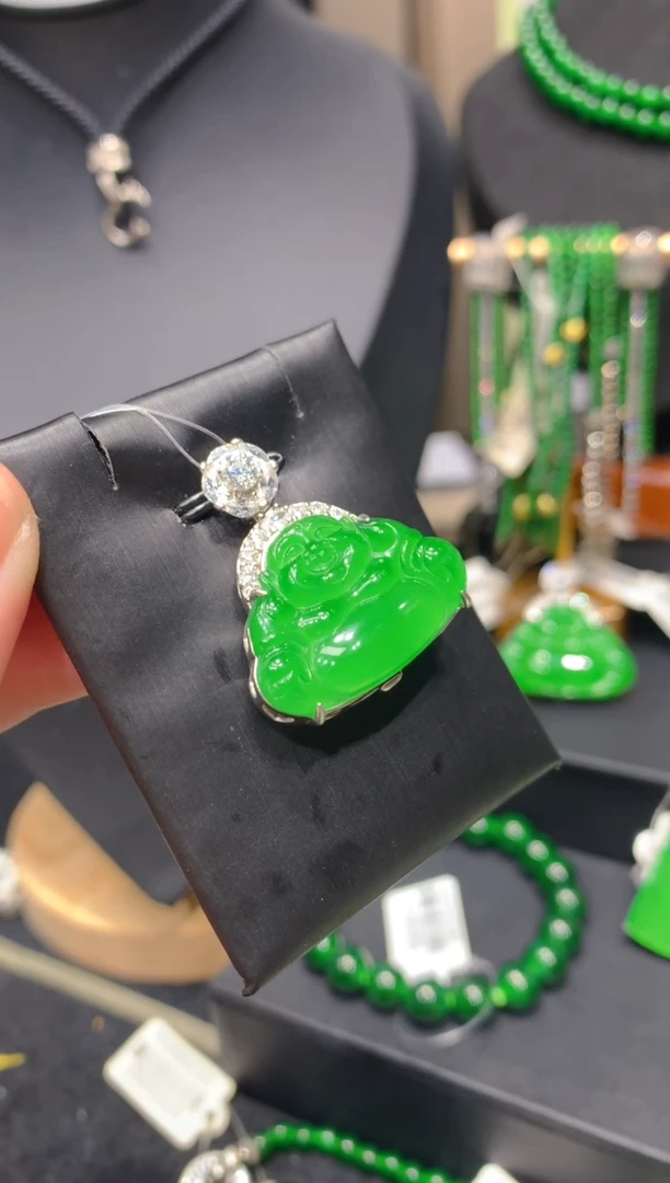 颈饰银S925镶嵌翡翠31一季