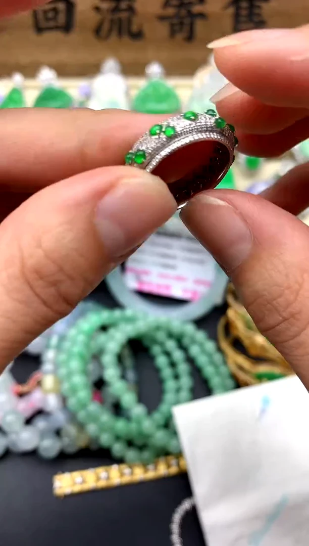 【闪购商品】翡翠戒指18K金镶嵌331-中国好珍宝