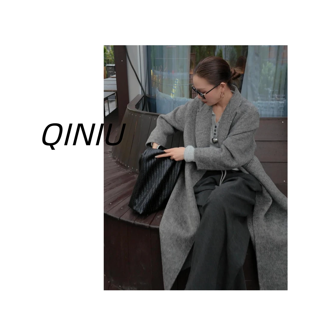 [Dm.meng]欧美极简风/90支羊毛大衣WLL0923