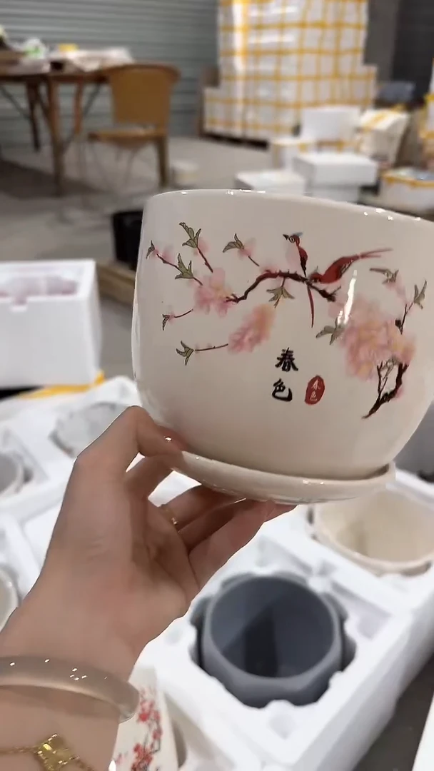 高温陶瓷花盆+E51