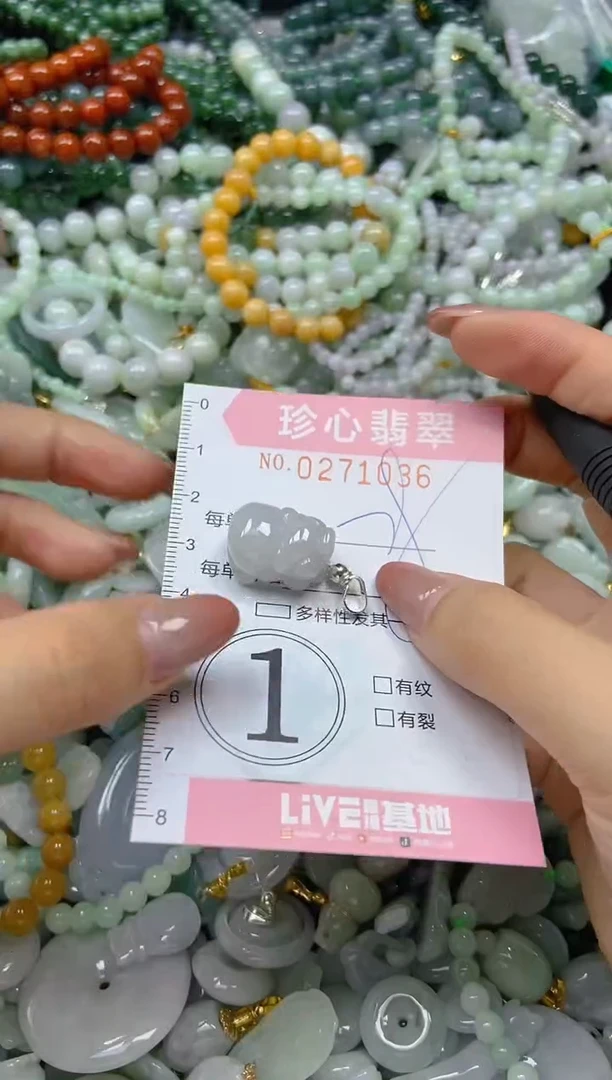 翡翠未镶嵌颈饰闪购0271036