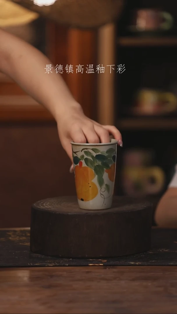 陶瓷景德镇高温釉下手绘陶瓷207