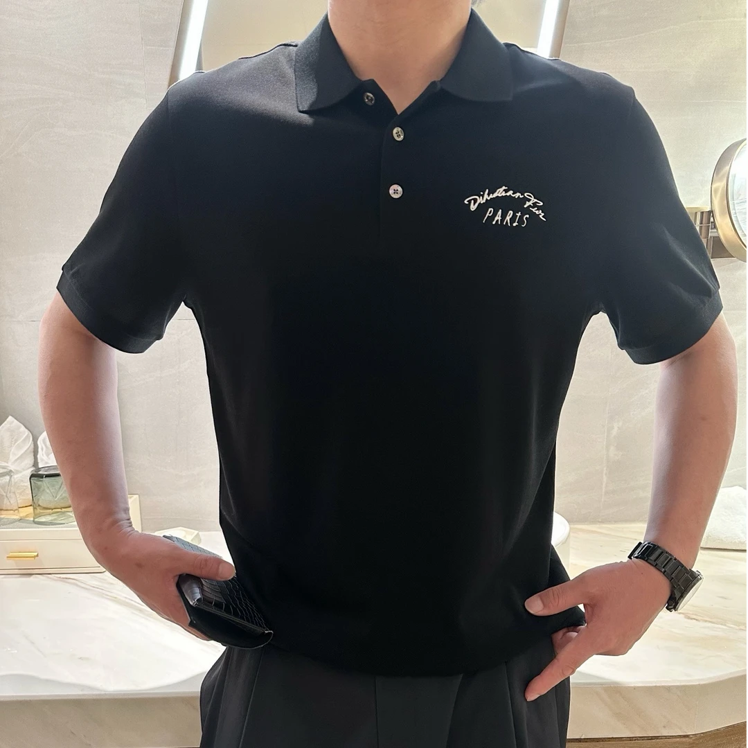 DIKALO FERRE/迪卡里奥 费雷D52DP275男早春皮马棉小珠地短袖T恤