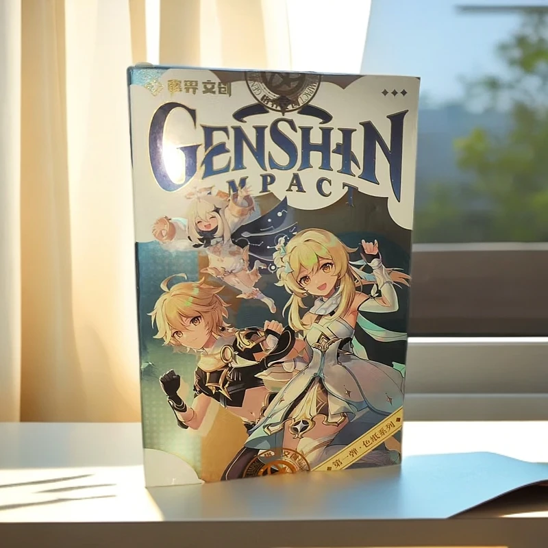 【祈愿叠叠】原神二次角色收藏卡超厚直角卡收藏色纸盲盒同人二创