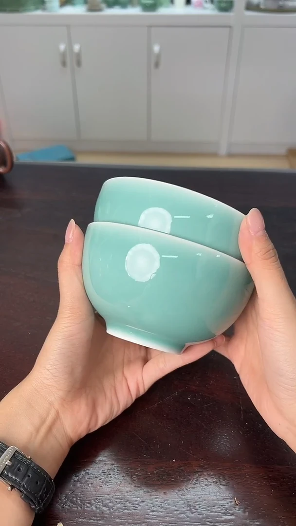 龙泉云间青瓷小米茶器