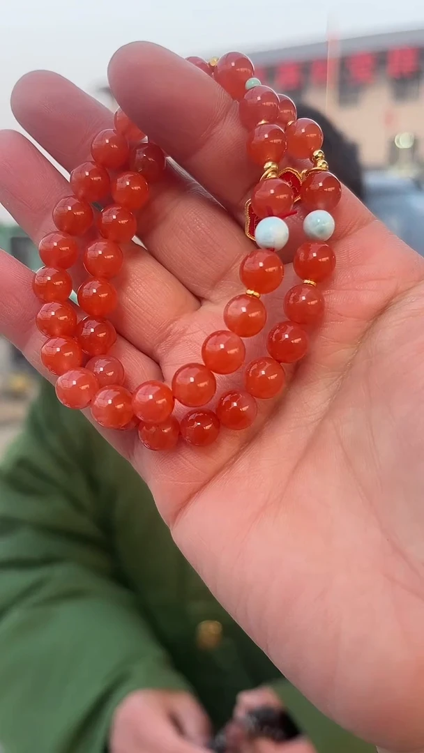 【闪购商品】南红玛瑙手链未镶嵌天然DIY手串多样性发一8mm