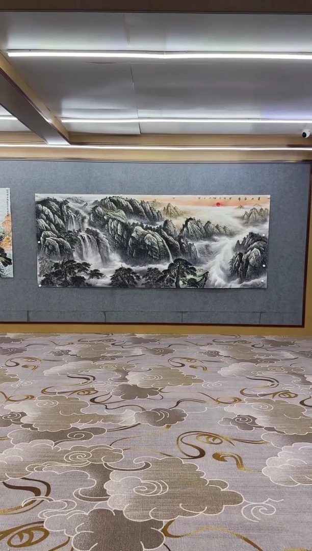 绘画绘画Y-张伦玉-大丈二-山水画