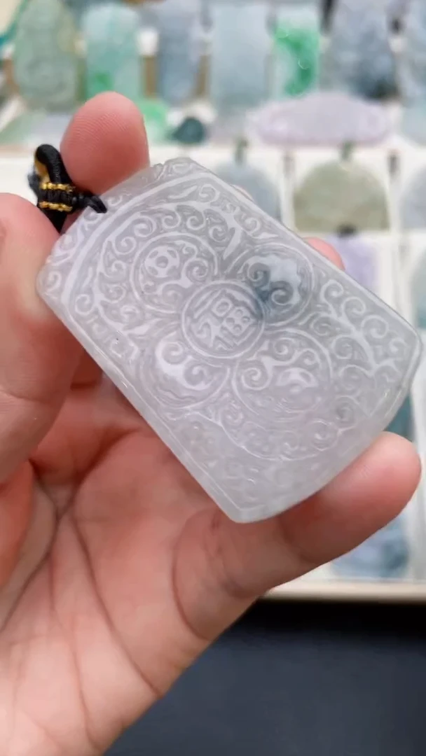 颈饰未镶嵌翡翠天然缅甸翡翠A货27