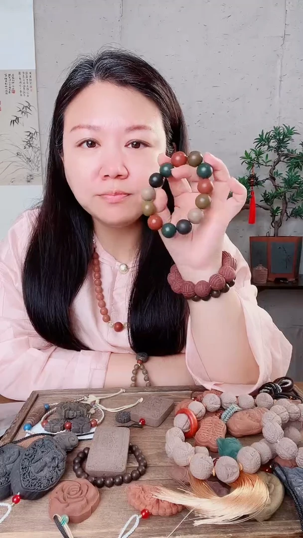 泥塑【五方香方】光珠手串