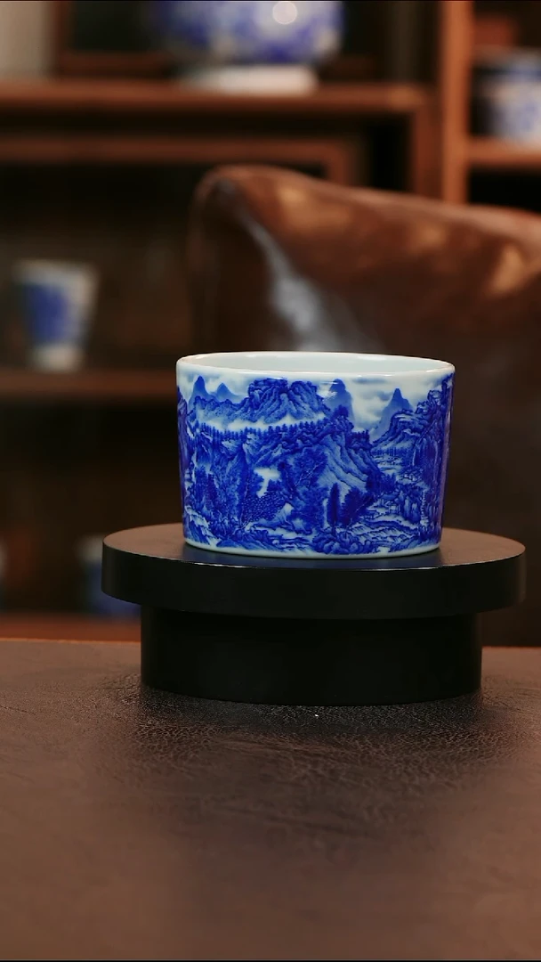 青山赋山水主人杯陶瓷