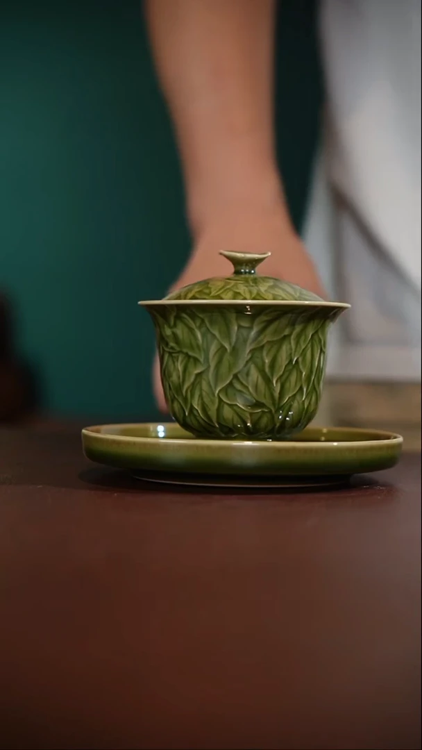 15-10千叶马蹄三才（老釉梅子青 归无）