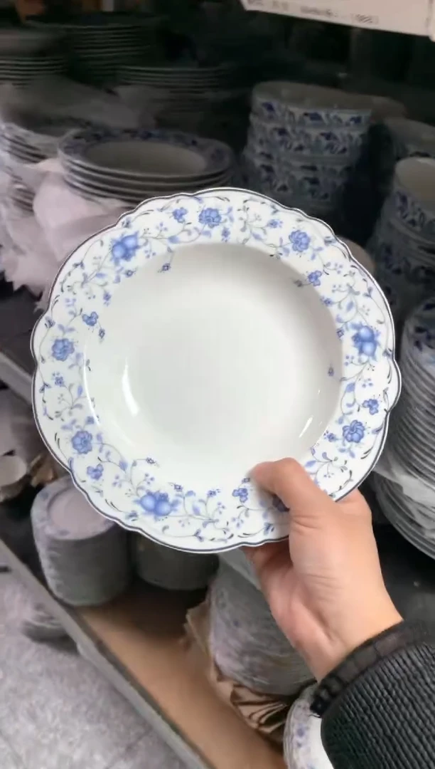 【闪购商品】瓷片陶瓷原单CC672餐具1个汤盘