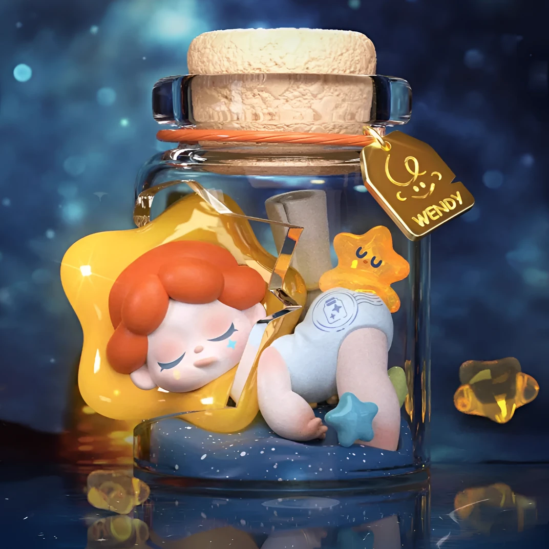 【正版】Wendy梦境收藏家跟着月亮走系列四代盲盒摆件手办礼物