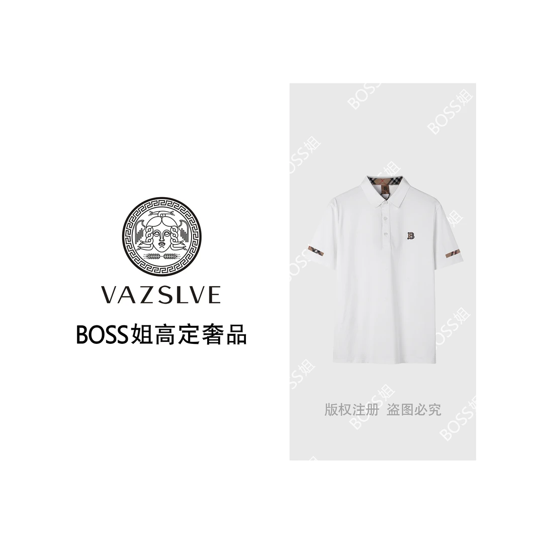 巴宝绅男夏季女同款商务翻领经典POLO衫