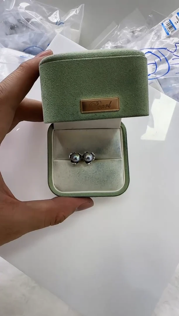 【闪购商品】海水珍珠DA银S925镶嵌c1460 耳钉7