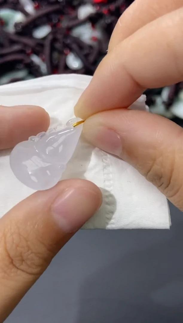 颈饰未镶嵌翡翠天然翡翠A货70