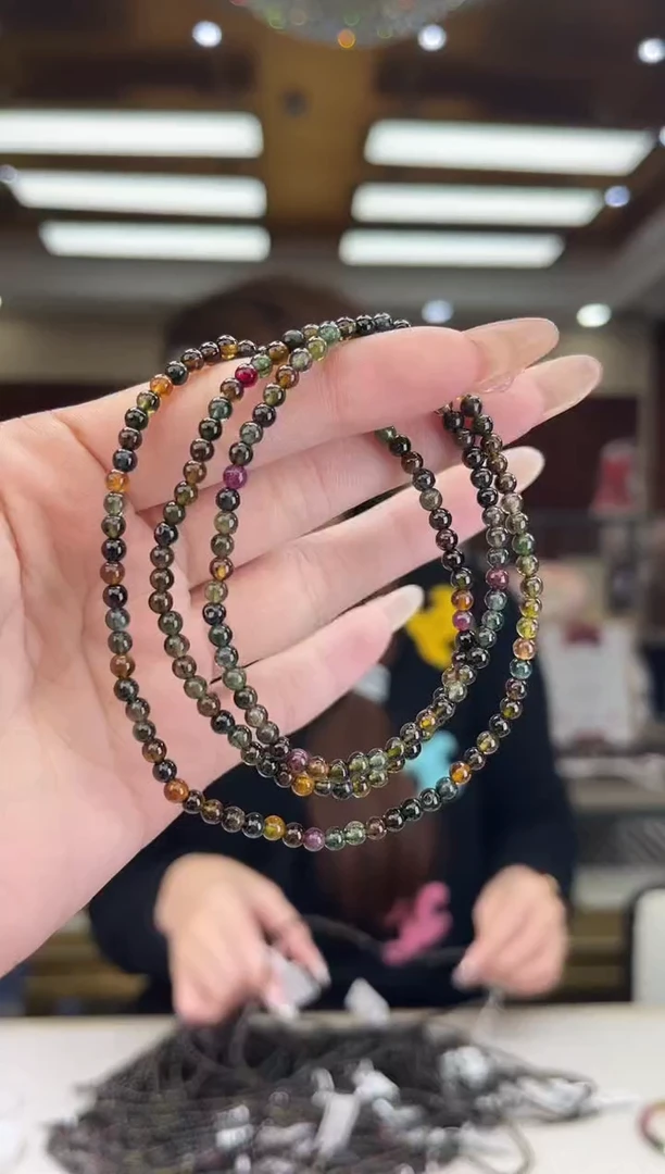 【闪购商品】碧玺/未镶嵌3mm+碧玺多圈多样性发货18