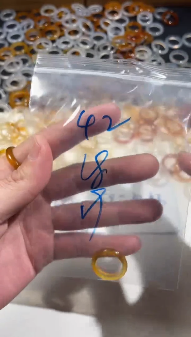 【闪购商品】玛瑙/玉髓戒指未镶嵌42