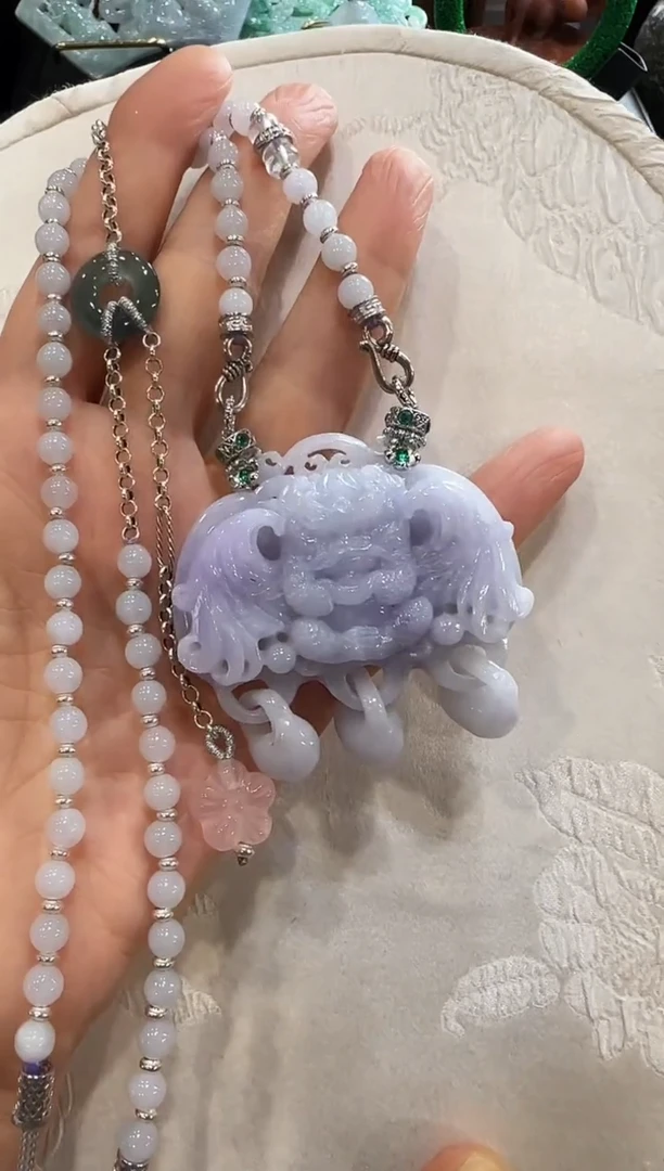 颈饰未镶嵌翡翠国风