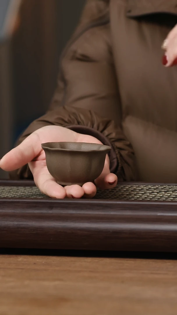 【闪购商品】紫砂其他@@aa14099菱花杯