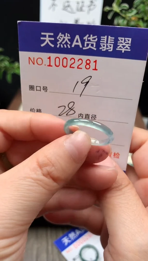 未镶嵌戒指翡翠19#