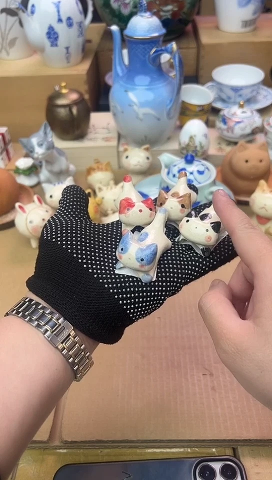 4只中古回流瓷器，介意者慎拍