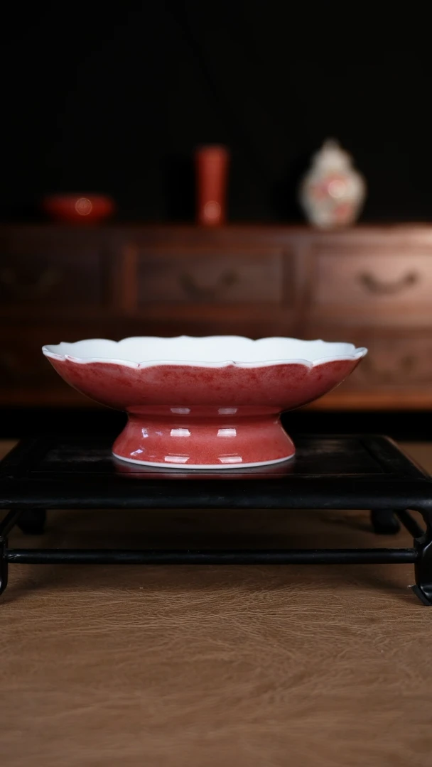 杯子景德镇纯手工陶瓷豇豆红