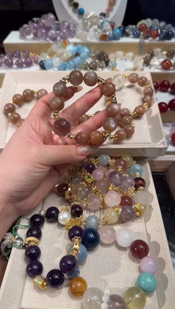 未镶嵌手串水晶多样性发一