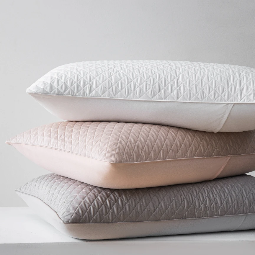 MR/唐歌/轻奢素色设计/立体绗缝嵌绳工艺/单枕套