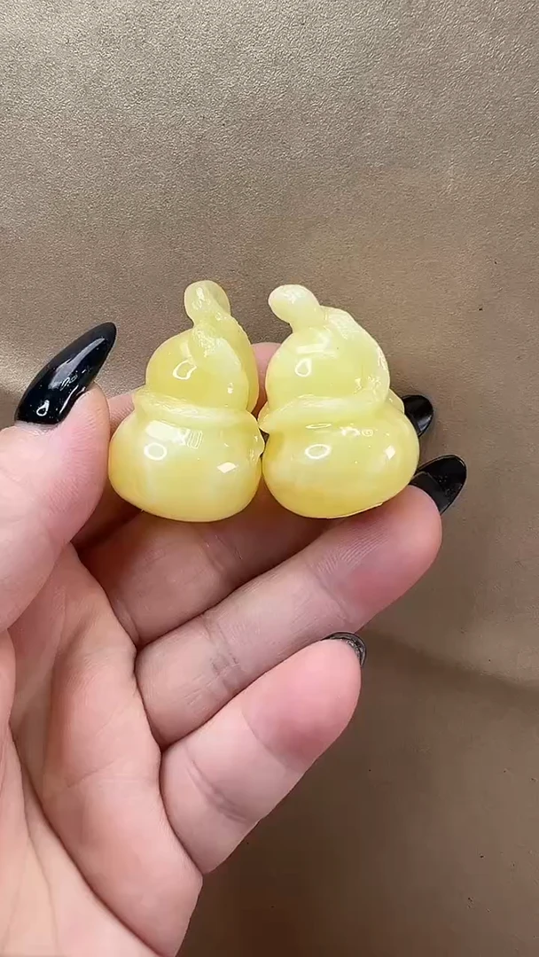 琥珀颈饰未镶嵌耳环
