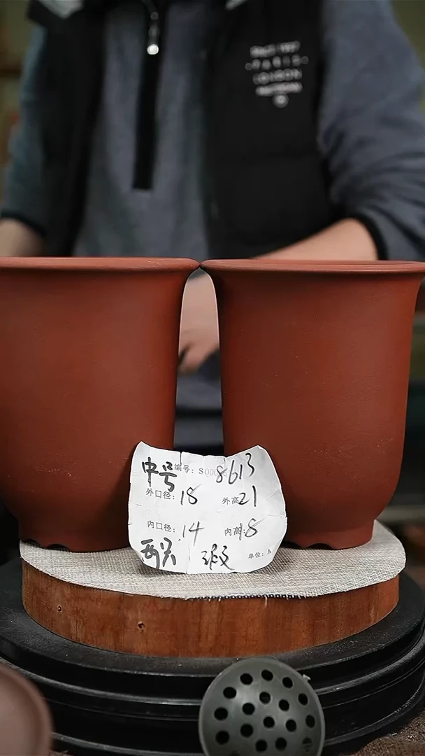 【闪购商品】紫砂花盆紫砂花盆8613瑕