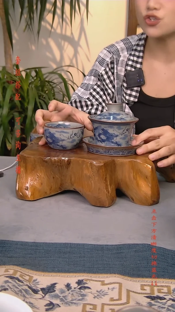 简装家用款2件套 老陶泥开片纹陶瓷茶具