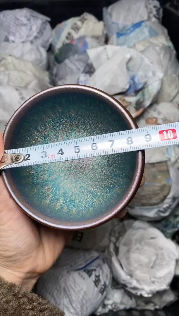 【闪购商品】茶盏糖果 青蓝 钵 盏三疯建盏茶器