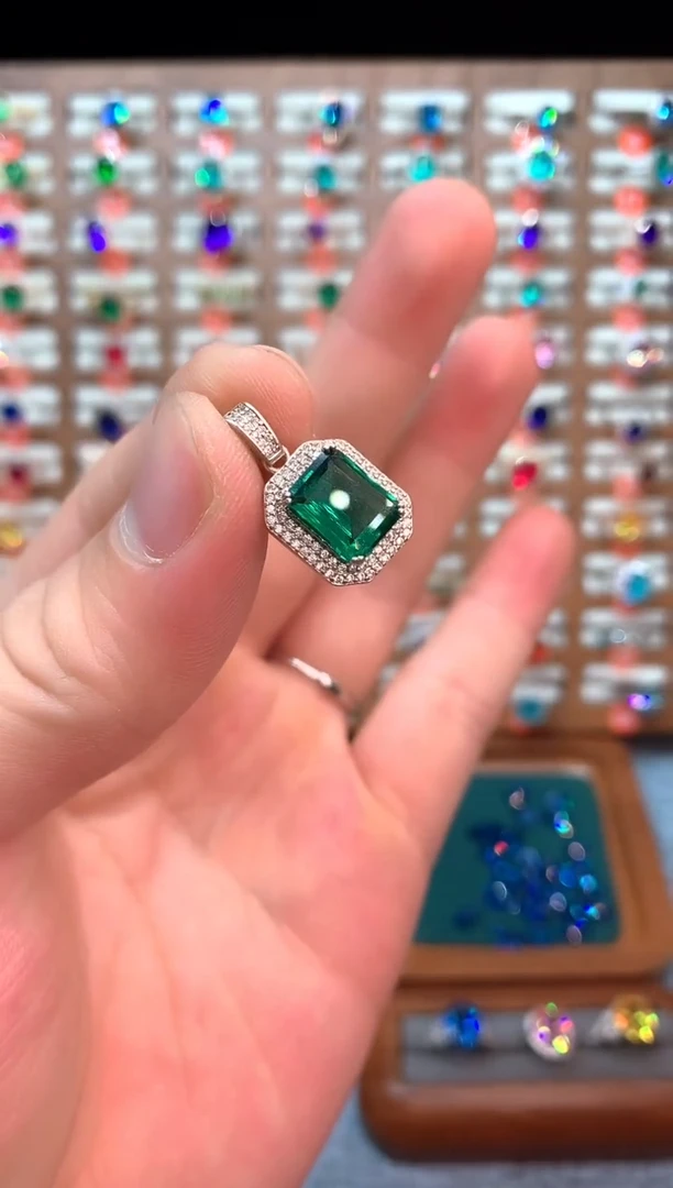 无吊坠925银祖绿色高订典藏轻奢吊坠