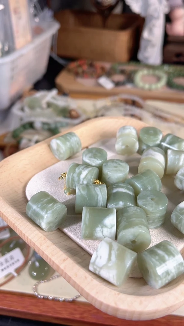 项链银S925镶嵌和田玉多样性发其一孤品默认微瑕