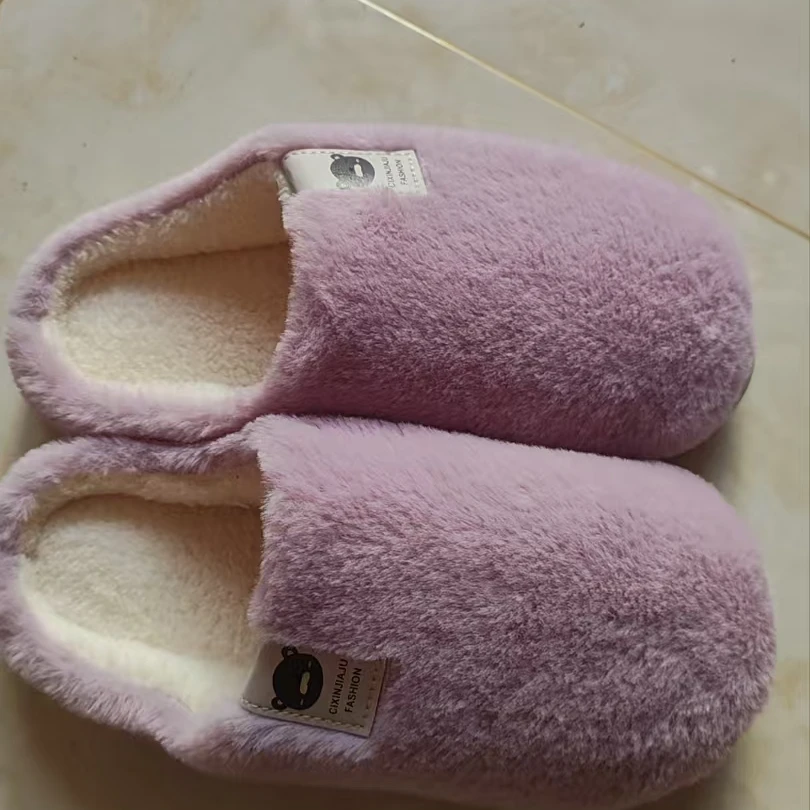 冬季保暖棉拖鞋居家室内毛绒棉拖