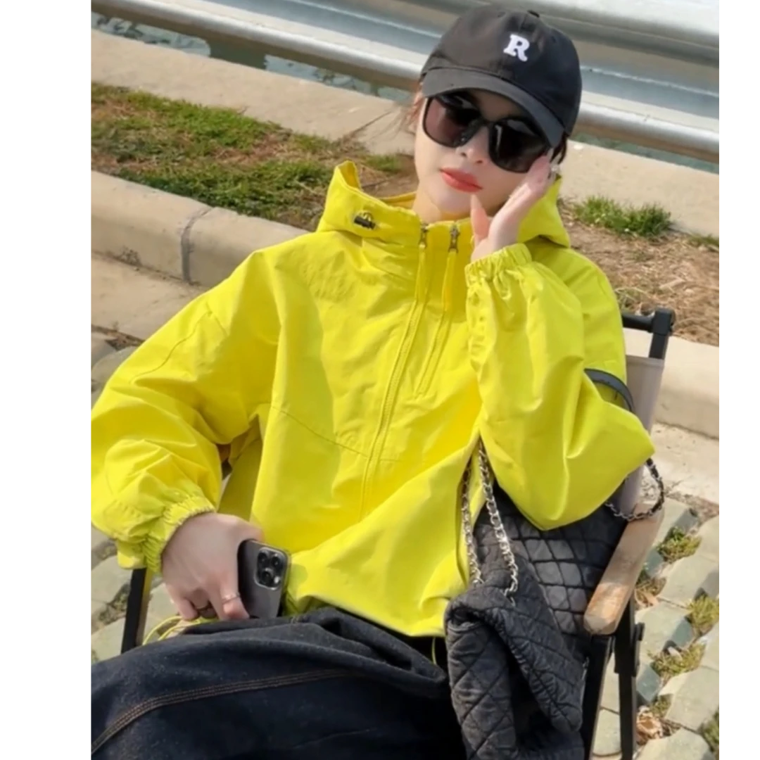 欧货冲锋衣外套女款秋冬2025年爆款炸街休闲宽松时尚百搭连帽上衣