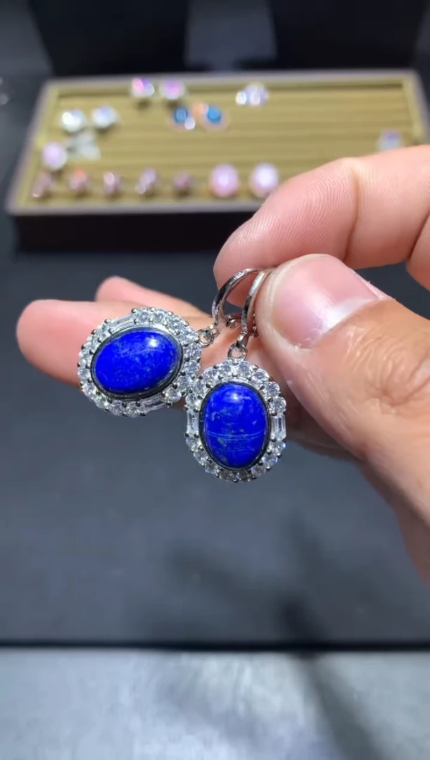 未镶嵌青金石耳饰J88【多样性发其一】