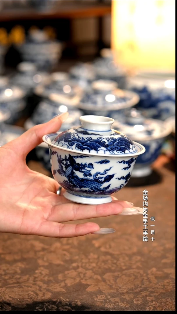 景德镇纯手工柴窑茶具