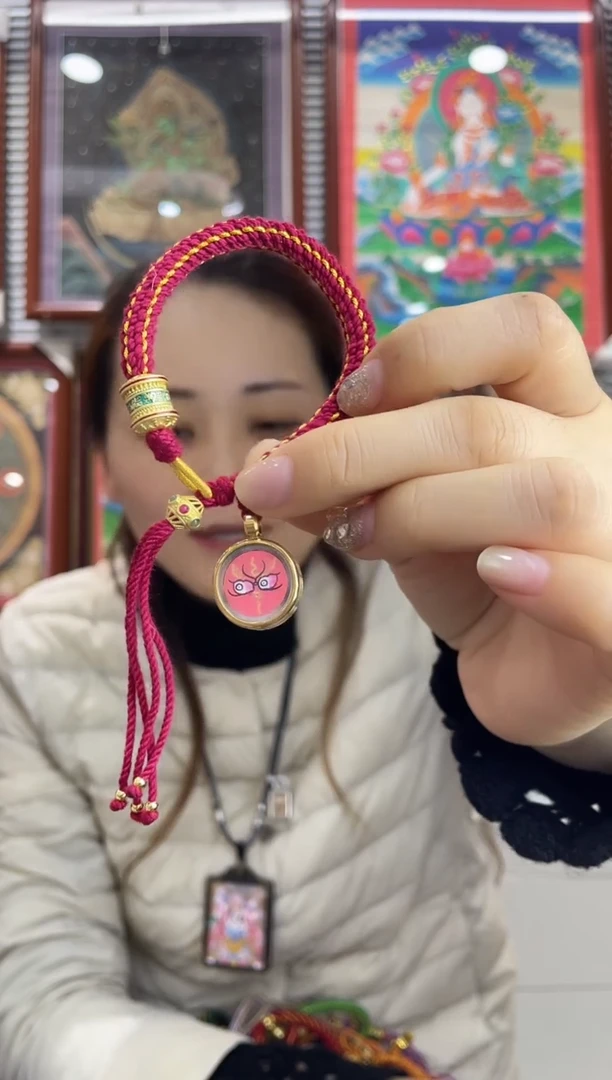 吊坠纯手绘唐卡（非质量问题 不退不换） 红老师  1.5眼睛