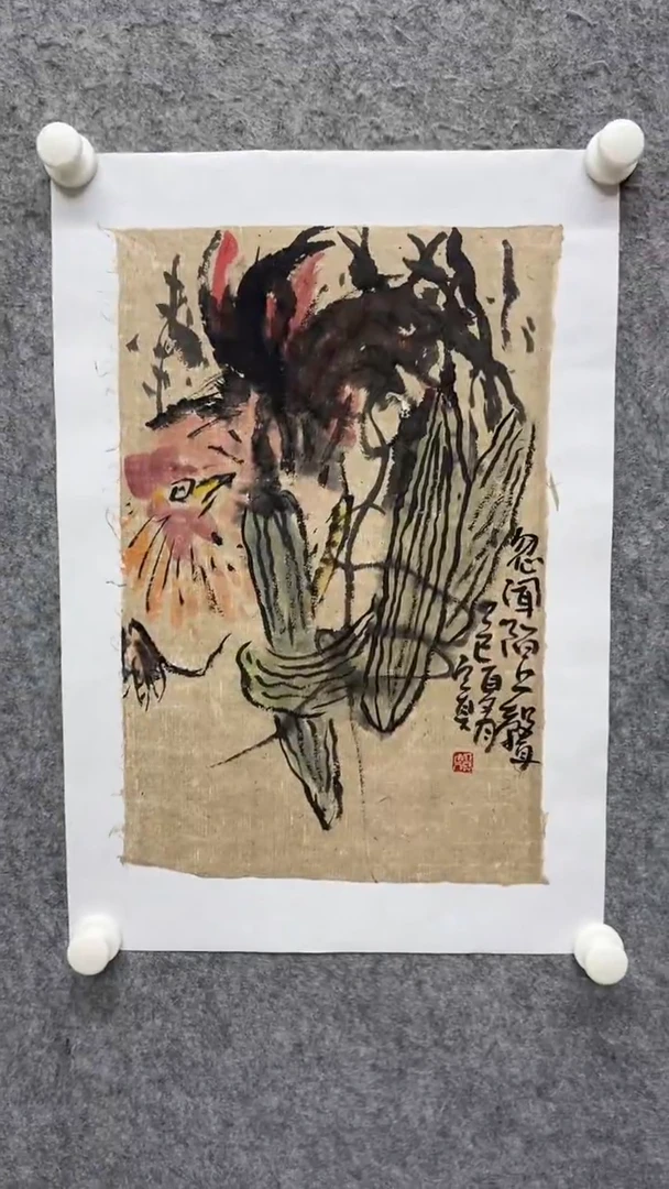 国画写意画花鸟画手绘