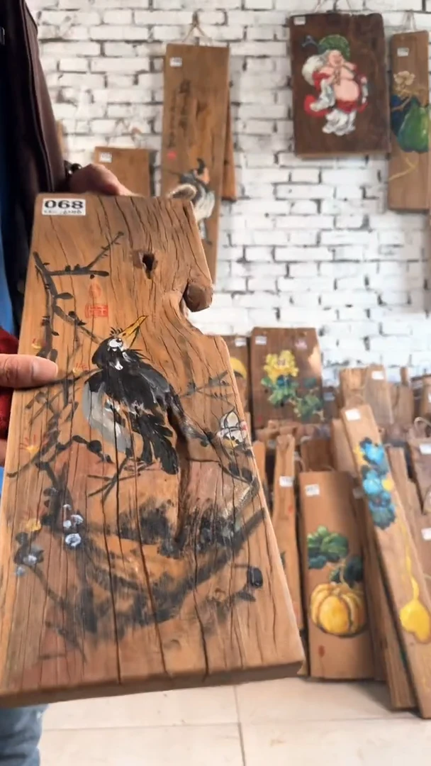 吊坠桃核068号门板画