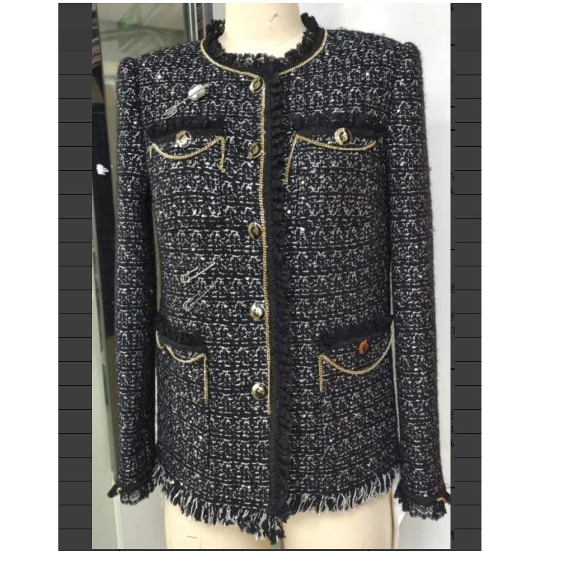 【南油玲姐】黑色新款外套8126