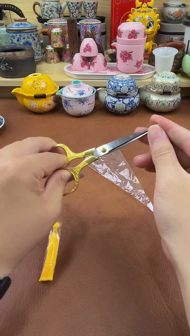 陶瓷茶具摆件旅行套组