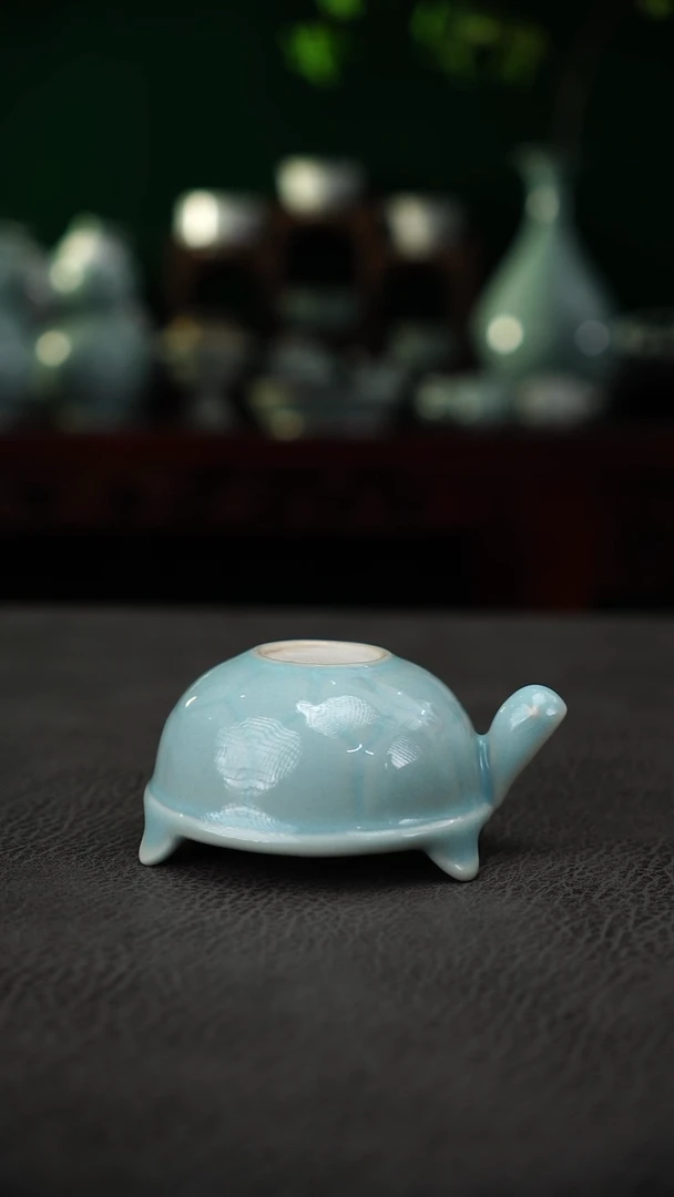 瓷片富甲天下茶漏微瑕简包~帆